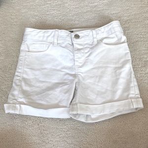 Girls white Jean shorts gap size 10